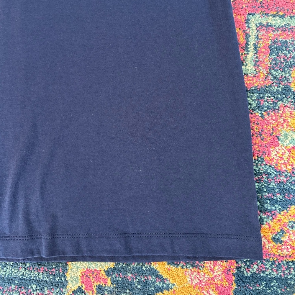 Lilly Pulitzer | Women’s ‘True Navy’ Pima Cotton Brewster Tee Shirt Dress Size L - Picture 12 of 16
